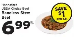 Hannaford Hannaford usda choice beef boneless stew beef offer