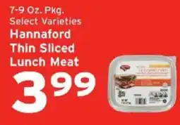 Hannaford Hannaford thin sliced lunch meat offer