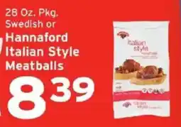 Hannaford Hannaford italian style meatballs offer