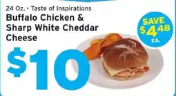 Hannaford Taste of Inspirations Buffalo Chicken & Sharp White Cheddar Cheese offer