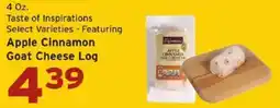 Hannaford Taste of Inspirations Apple Cinnamon Goat Cheese Log offer