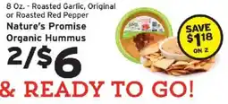 Hannaford Nature's Promise Organic Hummus offer