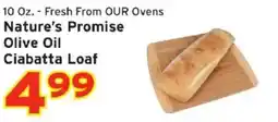 Hannaford Nature's Promise Olive Oil Ciabatta Loaf offer