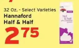 Hannaford Hannaford Half & Half offer