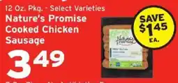 Hannaford Nature's Promise Cooked Chicken Sausage offer