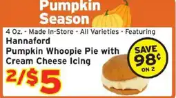 Hannaford Hannaford pumpkin whoopie pie offer