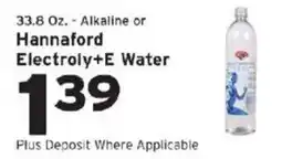 Hannaford Hannaford Electroly+e Water offer