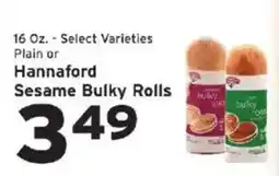 Hannaford Hannaford sesame bulky rolls offer