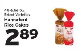 Hannaford Hannaford rice cakes offer