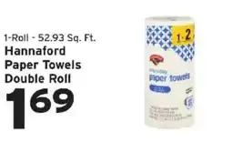 Hannaford Hannaford paper towels double roll offer