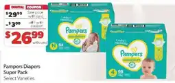 Family Fare Pampers Diapers Super Pack offer