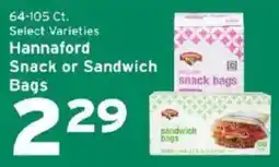 Hannaford Hannaford Snack or Sandwich Bags offer