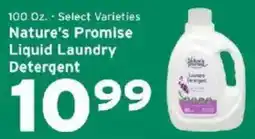 Hannaford Nature's Promise liquid laundry detergent offer