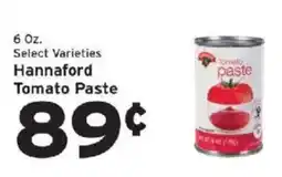 Hannaford Hannaford tomato paste offer