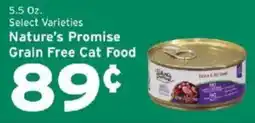 Hannaford Nature's Promise Grain Free Cat Food offer