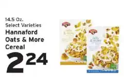 Hannaford Hannaford oats & more cereal offer