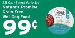 Hannaford Nature's Promise Grain Free Wet Dog Food offer