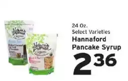 Hannaford Hannaford pancake syrup offer