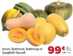 Family Fare Acorn, Butternut, Buttercup or Spaghetti Squash offer