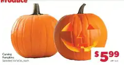 Family Fare Carving Pumpkins offer