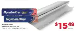 Family Fare Reynolds Wrap aluminum foil giant roll offer