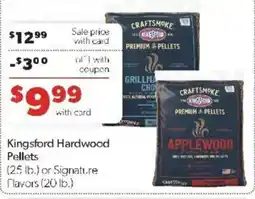 Family Fare Kingsford hardwood pellets offer