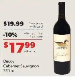 Family Fare Decoy Cabernet Sauvignon offer