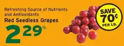 Hannaford Red Seedless Grapes offer
