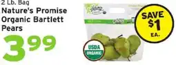 Hannaford Nature's Promise Organic Bartlett Pears offer