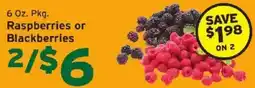 Hannaford Raspberries or Blackberries offer