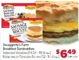 Family Fare Swaggerty's Farm Breakfast Sandwiches offer