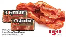 Family Fare Premium Jimmy Dean Sliced Bacon offer