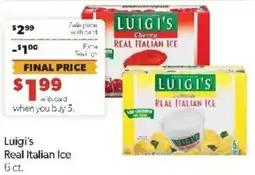 Family Fare Luigi's Real Italian Ice offer