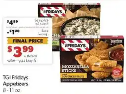 Family Fare Tgi Fridays appetizers offer