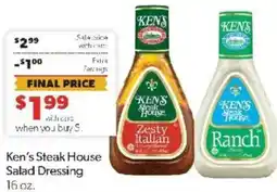 Family Fare Ken's Steak House Salad Dressing offer