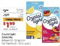 Family Fare Crystal Light Drink Mix offer