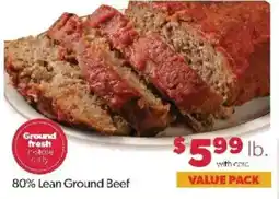 Family Fare 80% Lean Ground Beef offer