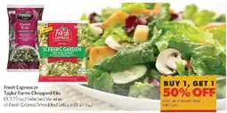 Family Fare Fresh Express or Taylor Farms Chopped Kits offer