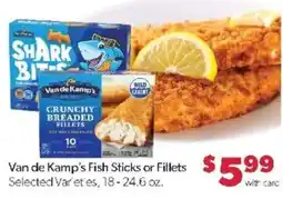 Family Fare Van de Kamp's Fish Sticks or Fillets offer