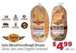 Family Fare Izzio Sliced Sourdough Breads offer