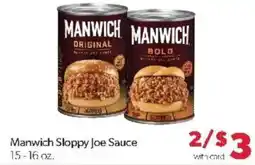 Family Fare Manwich sloppy joe sauce offer