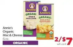 Family Fare Annie's Organic Mac & Cheese offer