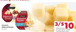 Family Fare Sargento Balanced Breaks offer
