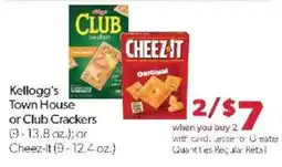 Family Fare Kellogg's Town House or Club Crackers or Cheez-it offer