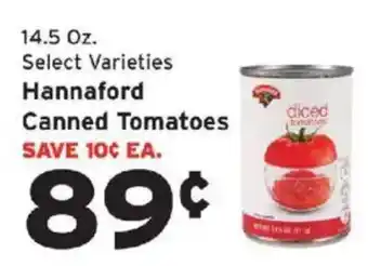 Hannaford canned tomatoes