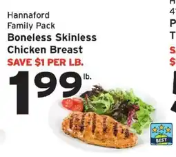 Hannaford Hannaford family pack boneless skinless chicken breast offer