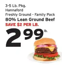 Hannaford Hannaford freshly ground ground beef offer