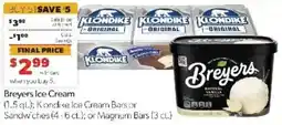 Family Fare Breyers Ice Cream offer