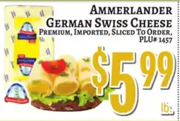 Trade Fair Supermarket AMMERLANDER GERMAN SWISS CHEESE offer