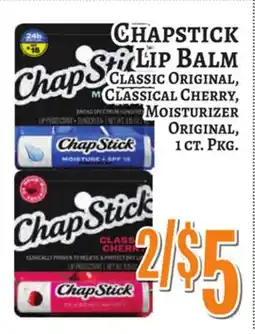 Trade Fair Supermarket CHAPSTICK LIP BALM CLASSIC ORIGINAL, CLASSICAL CHERRY offer